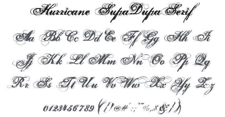 Hurricane SupaDupaSerif Font