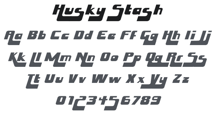 Husky Stash Font