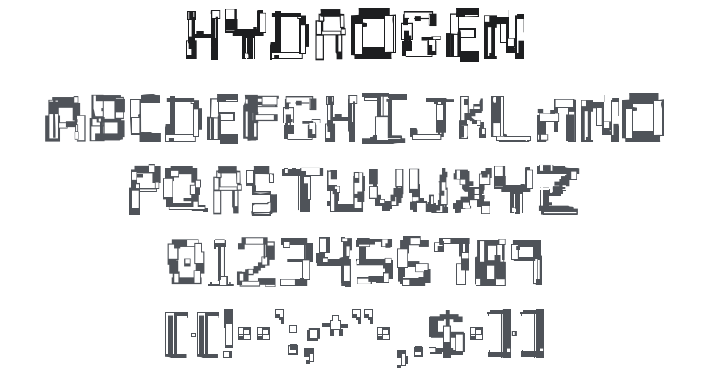 Hydrogen Font