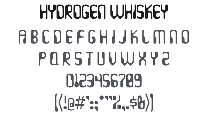 Hydrogen Whiskey Font