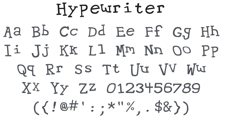 Hypewriter Font Family