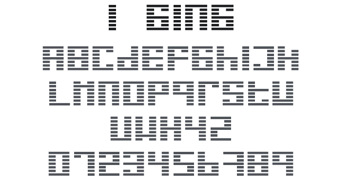 I Ging Font