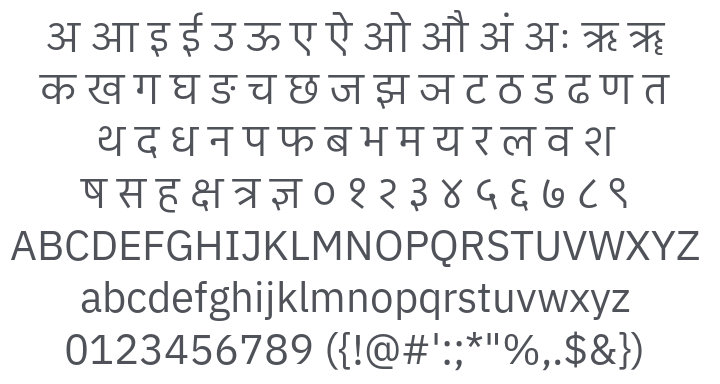 IBM Plex Sans Devanagari Font Family
