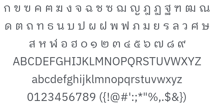 IBM Plex Sans Thai Looped Font Family