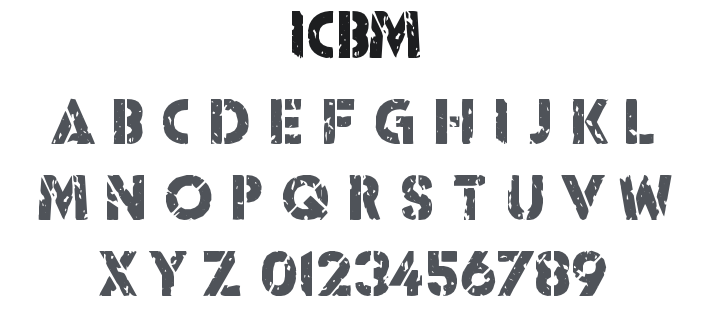 ICBM Font Family