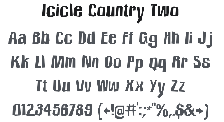 Icicle Country Two Font