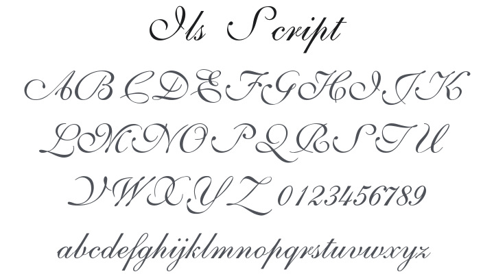 ILS Script Font