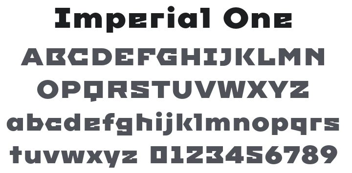 Imperial One Font