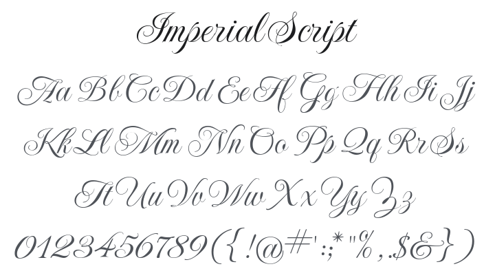 Imperial Script Font