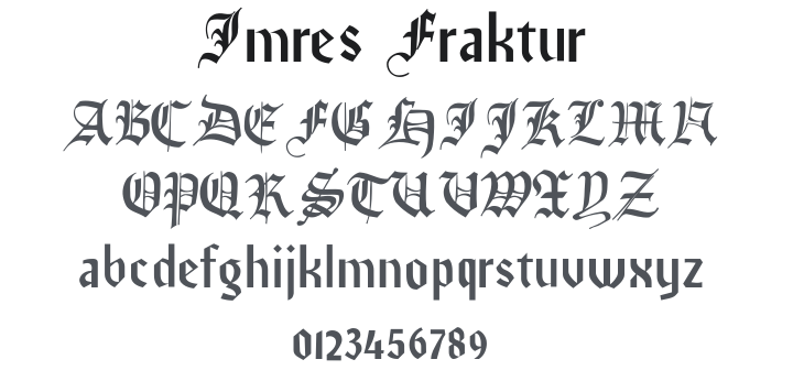 Imres Fraktur Font
