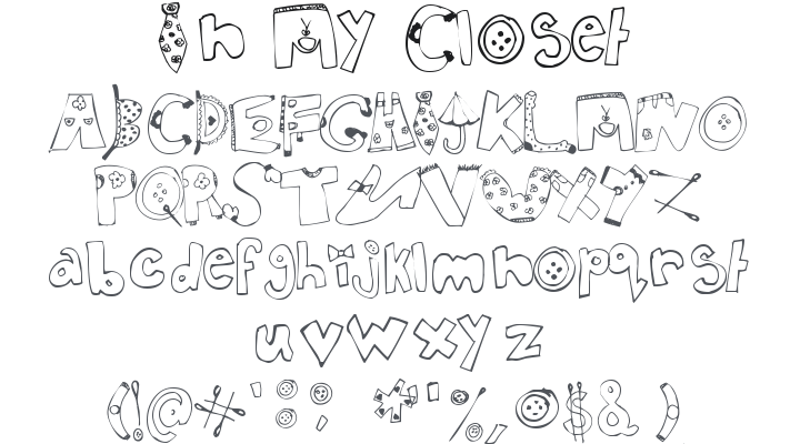 In My Closet Font