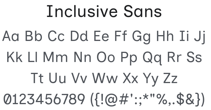 Inclusive Sans Font Family