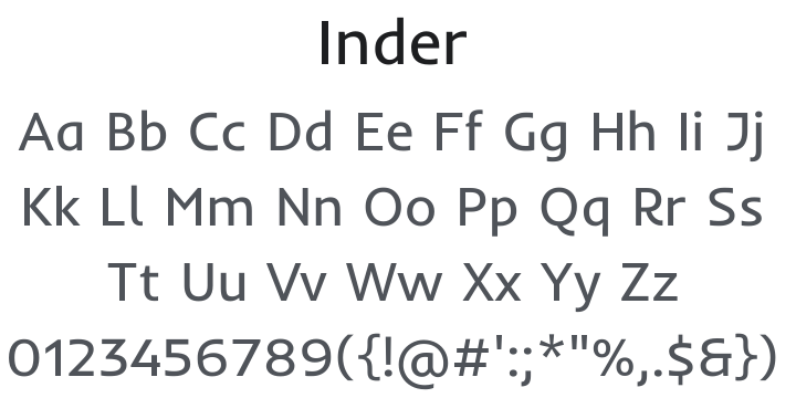 Inder Font