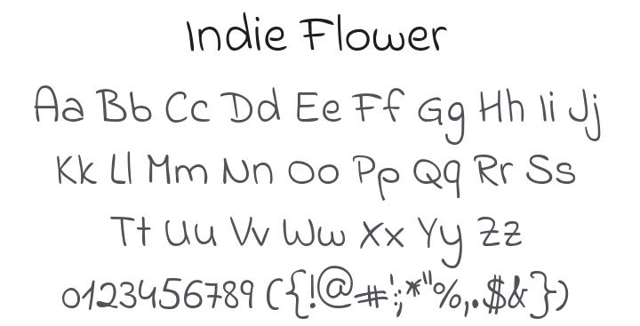 Indie Flower Font