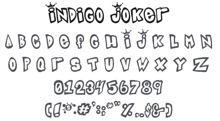 Indigo Joker Font