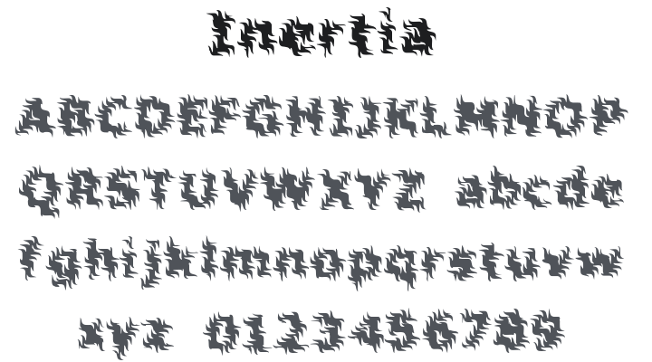 Inertia Font