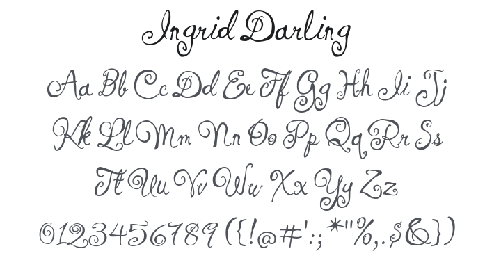 Ingrid Darling Font