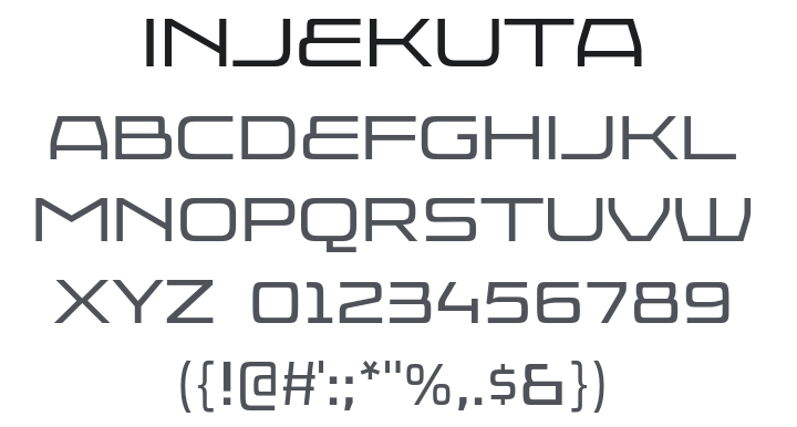 Injekuta Font Family