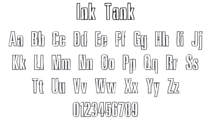 Ink Tank Font
