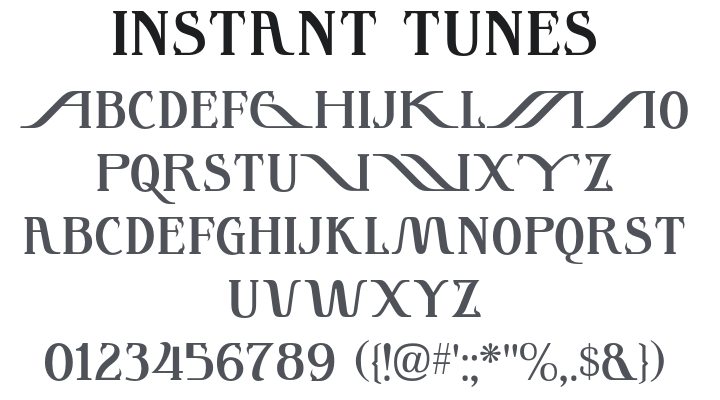 Instant Tunes Font