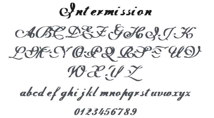 Intermission Font
