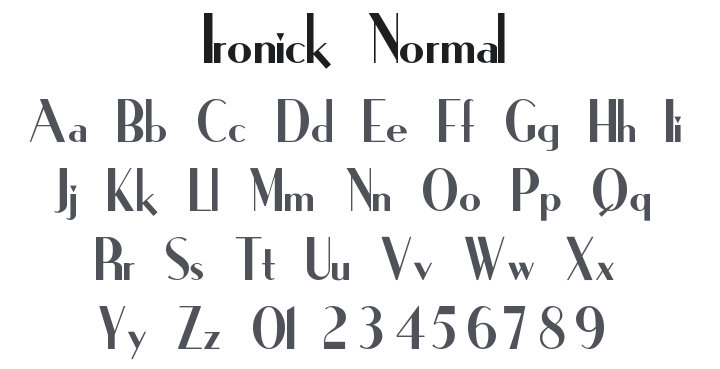 Ironick Font