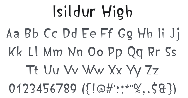 Isildur High Font