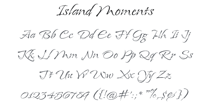 Island Moments Font