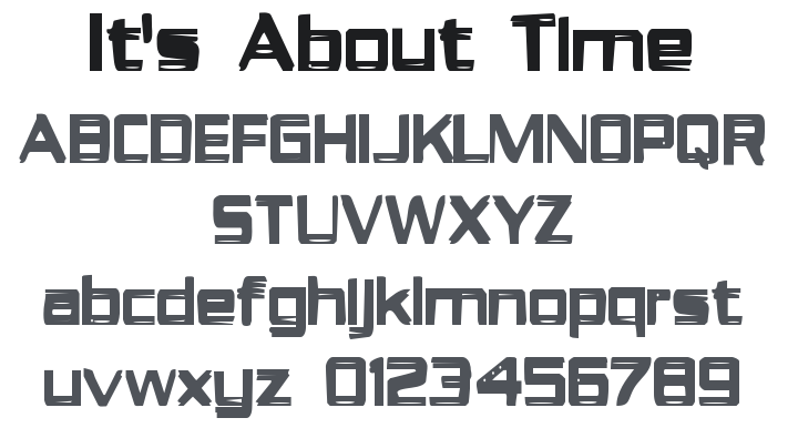 It's About Time Font