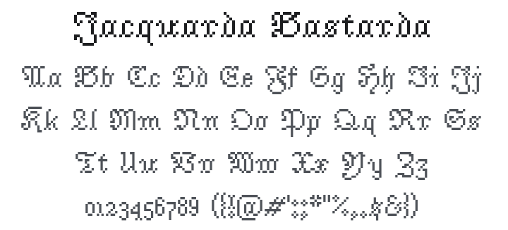 Jacquarda Bastarda Font Family
