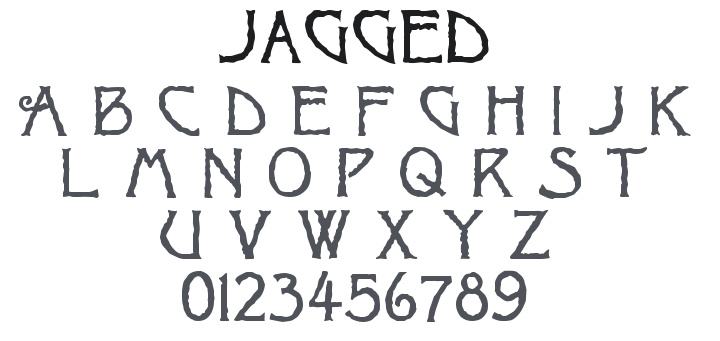 Jagged Font