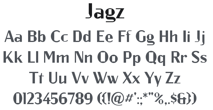 Jagz Font Family