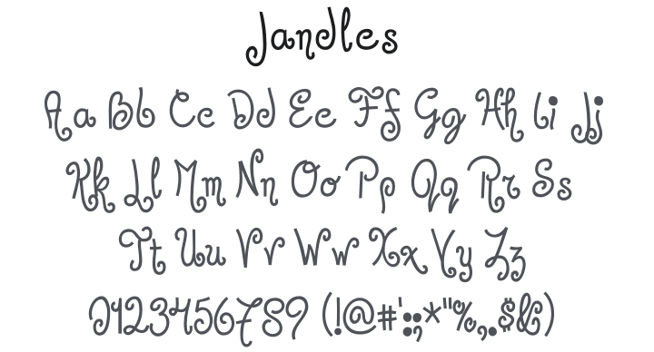 Jandles Font