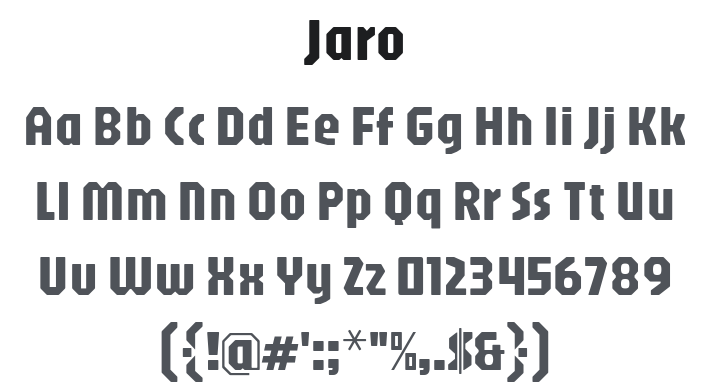 Jaro Font
