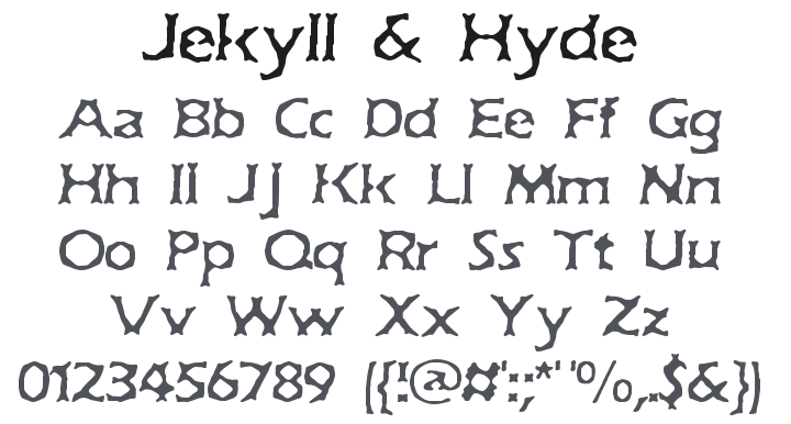 Jekyll & Hyde Font Family
