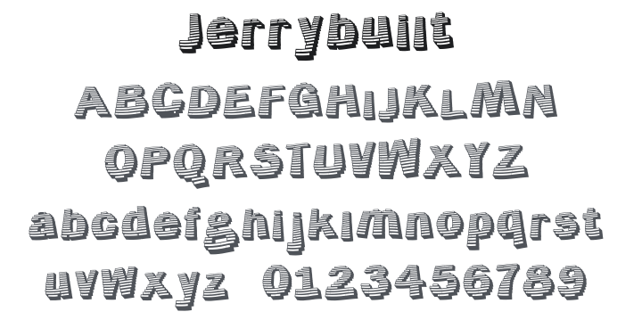 Jerrybuilt Font