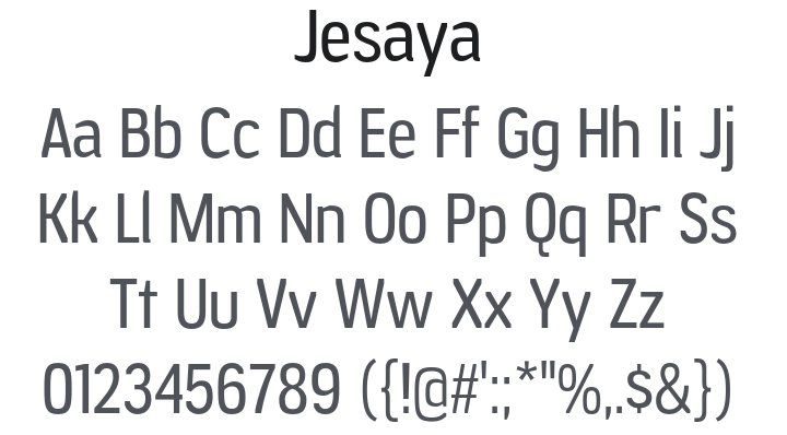 Jesaya Font