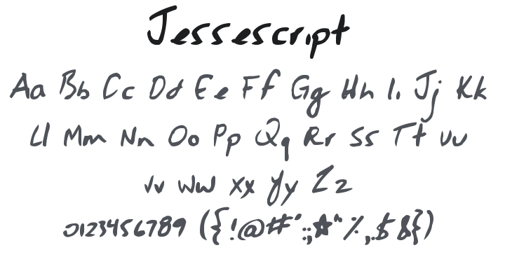 Jessescript Font