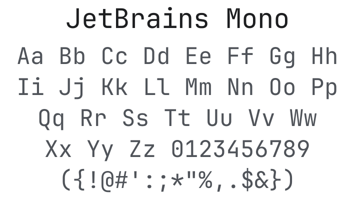JetBrains Mono Font Family