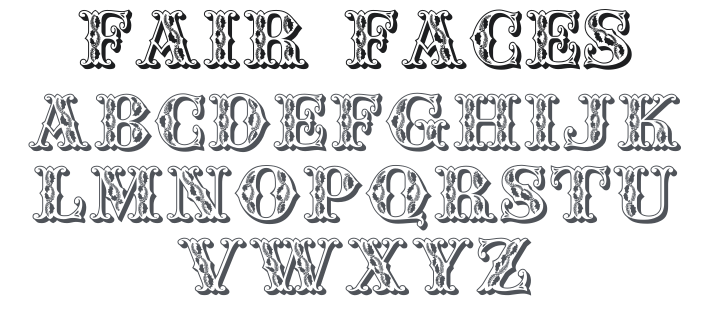 JF Fair Faces Font Family