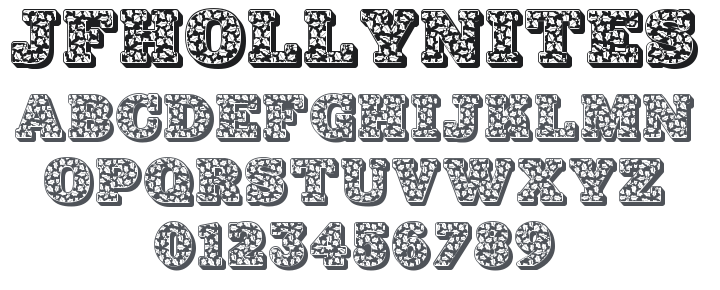 JF Holly Nites Font