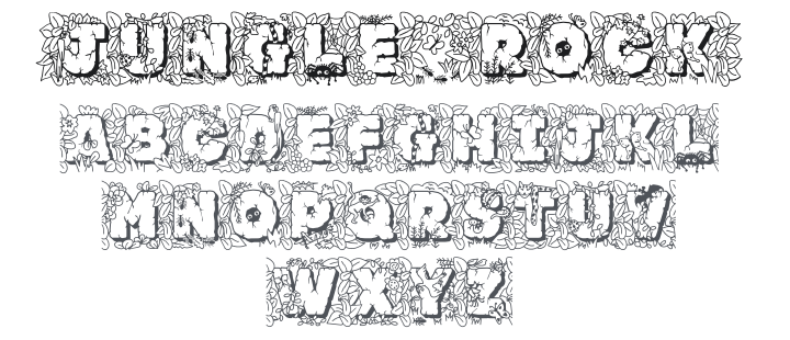 JF Jungle Rock Font