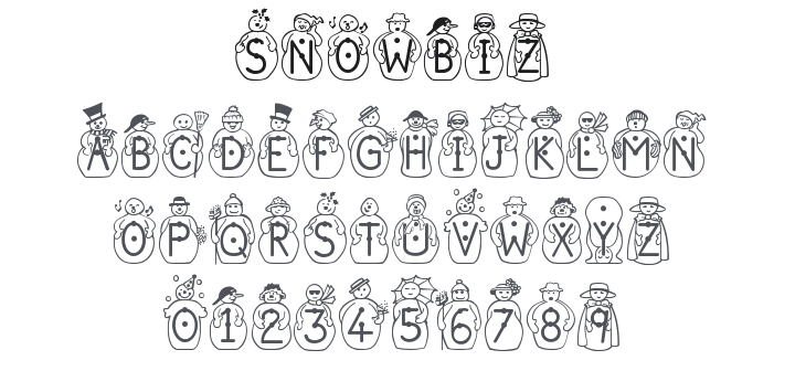 JF Snowbiz Font