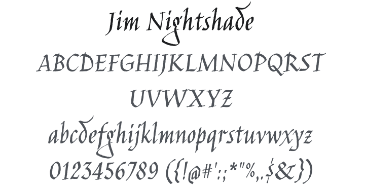 Jim Nightshade Font