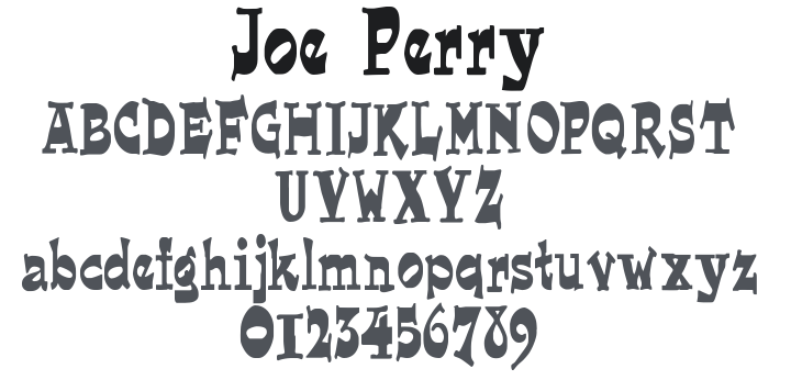Joe Perry Font