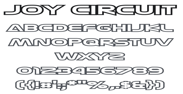 Joy Circuit Font