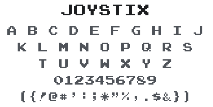 Joystix Font