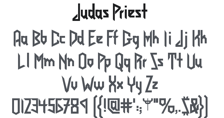 Judas Priest Font