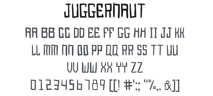 Juggernaut Font