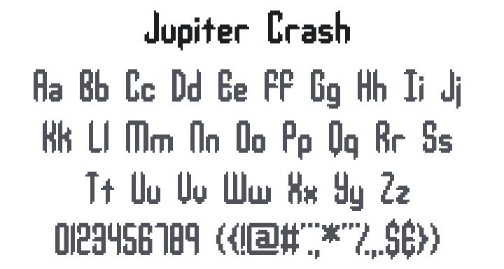 Jupiter Crash Font